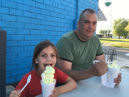Ice cream with Uncle Brad